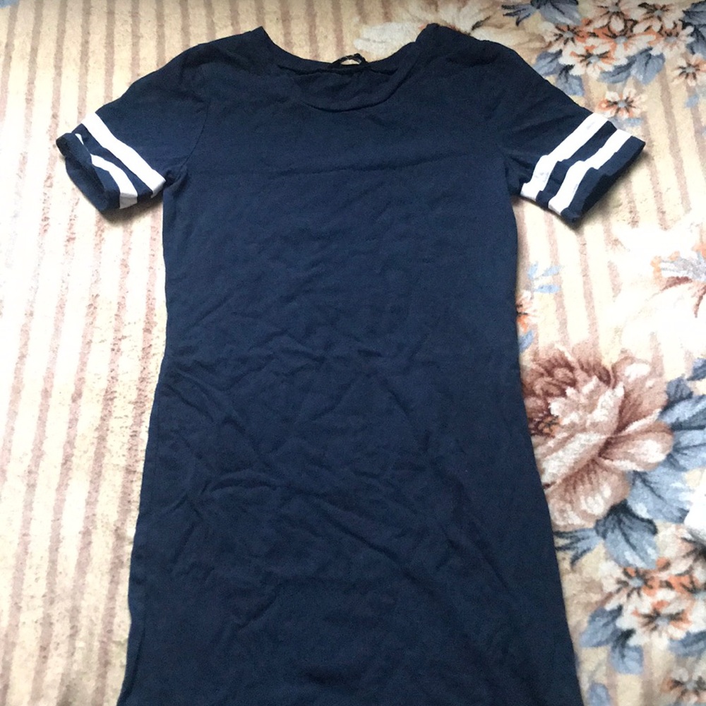 Navy blue t shirt dress